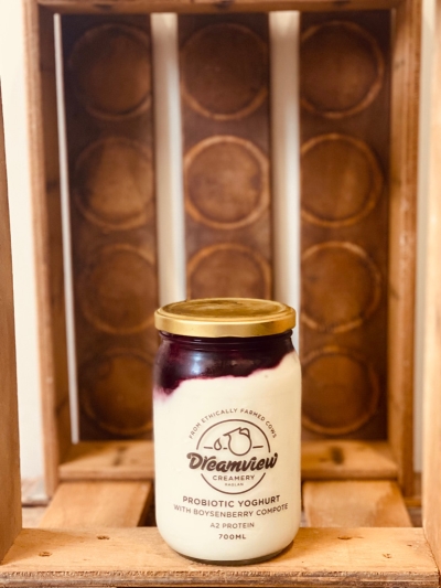 Probiotic Yogurt with Boysenberry Compote 700ML