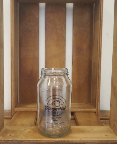 Glass Jar - Cream - 500ML